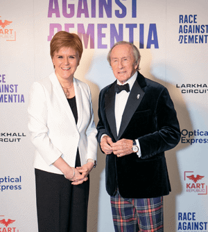 Nicola Sturgeon and Sir Jackie Stewart at Race Against Dementia gala